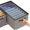 A6L xadrez compartimento roupas calças caixa de armazenamento gaveta tipo multifuncional dormitório acabamento brinquedo roupas armazenamento