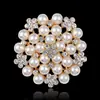 Broche Moda Coreana Incrustaciones de Pedrería Pin de Copo de Nieve Corsage para Mujer Accesorios de Ropa Joyería Al por Mayor Perla