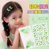 Pegatinas de Mariposa de Malla Estilo Hada con Pedrería para Maquillaje de Escenario Infantil, Pegatinas de Perlas y Pedrería para la Frente con Adhesivo para Niñas