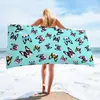 Toalha de praia de microfibra com estampa secagem rápida toalha de banho para natação toalha de praia de cachorro personalizada comércio exterior