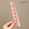 Fleco floral bordado estilo coreano con velcro, ribete de encaje extendido, accesorio versátil para el cabello para niñas para sujetar el cabello suelto al lavarse la cara