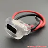 Cable de Extensión de Alimentación de Puerto C Hembra de una Sola Cabeza Tipo C para Electrodomésticos Pequeños, Carga DIY con Luz, Puerto de Alimentación USB Impermeable de 2 Núcleos