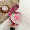 Bolsa de Hombro de Moda Casual Tejida con Letras y Corazones al por Mayor Tendencia 2025 Nueva Bolso de Mensajero de Moda para Mujer Lindo de PU para el Trabajo