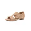 Mules de Moda de Dos Vías con Tacón Grueso de 2 cm, Sandalias de Cuña Cómodas y Transpirables sin Cierre de Punta Abierta que Son Versátiles