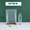 Bolsa Transparente con Sello de Ocho Lados Bolsita Auto-Soportante Tridimensional con Cierre Bolsita Selladora para Cereales Bolsa de Plástico para Empaque de Alimentos para Té