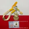Lançamento de Produto Dropshipping Ouro Puro 999 Corrente de Celular Cordão Pingente de Bolsa Presente Avanço na Carreira Chaveiro Panda