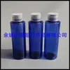 Botella de 100 ml con tapa de rosca azul, botella de tapa normal negra, botella de aceite esencial de 100 ml, botella blanca de tapa giratoria de hombro plano, botella de champú