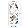 Papel de tatuaje especial impermeable tridimensional a color para cruce de fronteras mariposa flor animal en stock venta al por mayor tatuaje