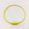 Venta Directa del Fabricante Cable de Acero Galvanizado Lacado Llavero de Color Caramelo Etiqueta Lanyard para Llaves de Bolso Llavero de Metal