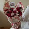 Papel de Presente Estilo Chinês Shangjin Beleza Eterna Papel Criativo de Alto Padrão Flor de Papel Embossada Papel de Presente para Buquê Materiais DIY