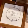 Pulsera de Brazalete de Flor de Circonita Francesa Tipo Tirador Moda Simple para el Trabajo Anillo de Mano Lujo Ligero Sensación de Alta Gama Joyería de Mano Versátil
