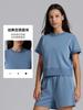 Camiseta Feminina Softstreme Modal Lavado na Areia Manga Curta Drapeada Alta e Slim Solta Esportiva Corrida Yoga