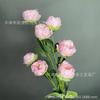 Simulação de 7 Linglong Peony Wedding Home Hotel Buquê de fotografia Primavera Alta Peônia Flor de seda macia