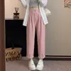 Calças Femininas Novas Outono 2026 Estilo Japonês Casuais Largas Harem Calças do Pai Emagrecimento Corpo em Pera Calças Cenoura