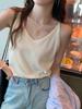 Camisola de Gola V 2026 Branca Tamanho Grande Top Solto Camiseta para Mulheres Roupa de Verão Tamanho Grande Camisola Emagrecedora