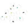 Pendientes de Aro Dorados Finos Geométricos Simples Europeos y Americanos Joyería de Oreja de Moda Creativa Estilo Retro Francés
