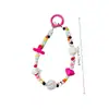 Lanyard para Teléfono con Cuentas Hecho a Mano de Verano Dopamina Transfronterizo, Lanyard de Bolsa Colorido, Cadena de Teléfono Acrílica