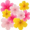 Decorações de Papel para Pendurar para Festa de Jardim de Infância, Montagem de Sala de Aula, Penduricalhos de Ventilador de Papel para Ambiente, Flores de Ventilador de Papel