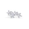 Prata esterlina S925 quatro estrela de cinco pontas rosca de diamante perfuração de linha moda europeia e americana vento ins estrela prego de orelha prego de osso de orelha mulheres