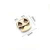Accesorios de Ropa Metal Strass Cuerda Hebilla Colgante Cuentas Campana Clip de Cuerda Hebilla Colgante Bolsillo con Cordón Hebilla de Resorte Hebilla de Nariz de Cerdo de Doble Agujero