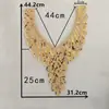 Encaje bordado lentejuelas collar decorativo con cuentas DIY costura cheongsam accesorios para ropa de escenario y danza accesorios