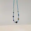 Nuevo Collar de Piedra Ojo de Tigre con Cuentas Estilo Chino Retro para Mujer Cadena para Clavícula de Lujo Ligero Nicho Gama Alta Collar Simple y Versátil