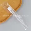 Ferramenta de maquiagem beleza pincel em formato de leque para ácido fruitado placa de pincel de silicone de dupla extremidade raspador bastão aplicador para máscara pincel para máscara bastão aplicador misturador de cabeça macia