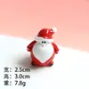 Nova paisagem em miniatura com Papai Noel e boneco de neve adorável, decorações DIY para bonsai, ornamentos de cena de neve e decorações de Natal de leão-marinho