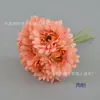 Ramo artificial de crisantemo africano atado a mano flor de seda de crisantemo fulang arreglo floral decoración floral para el hogar Flor de mano para novia