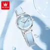 Reloj de Mujer Oris Marca Dropshipping Lujo Ligero Nicho de Mujer Gama Alta Espejo Rombo Reloj de Mujer Reloj de Cuarzo