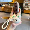 Chaveiro Pingente Criativo de Couro PU para Filhote de Cachorro Desenho Animado Couro Acessório de Chaveiro para Bolsa de Carro Pequeno Presente