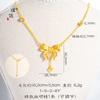 Tienda de oro Puzuo con collar de clavícula de princesa fugitiva colgante de lazo cadena de amor temperamento para enviar a la novia