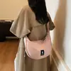 Bolso Bandolera Bolso Dumpling para Mujer 2025 Nuevo Versátil Casual de Lona Bolso de Hombro Deportivo Ligero Elegante Pequeño