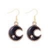 Aretes de serie de Halloween al por mayor del fabricante, aterradores y divertidos, fantasma, murciélago, araña, aretes de calavera