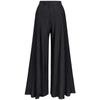Conjunto Básico de Dos Piezas Color Puro Miyake 2026 Primavera Top de Longitud Media Pantalones Largos de Pierna Ancha para Mujer Traje de Moda para Mujer