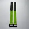 Cinta elástica de velcro preta, faixa elástica autoadesiva, tira de fixação de velcro, cinta de velcro retrátil forte 2,0*20cm de comprimento
