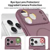 Adequado para iPhone 18 Pro Max, capa fosca de cobertura total anti-queda com orifício para cordão, capa protetora magnética para Apple 17