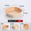 Vajilla para olla caliente de melamina, plato para brochetas con imitación de veta de madera, plato de exhibición para buffet de verduras, olla caliente pequeña giratoria, uso comercial en restaurantes