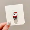 2026 Nuevo Adorno de Broche de Dibujos Animados Papá Noel Insignia Navideña Linda Mujer Reno Pin Creativo Accesorios