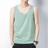 Camiseta Regata Masculina Casual de Verão Fina Tendência Versátil Algodão Puro Base Venda Direta da Fábrica