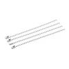 Material de joyería DIY, cadena de metal de 11 cm con forma de onda para niños, cadena de cuentas, cadena de etiquetas de colores, cadena de cuentas pequeñas, accesorios para llavero