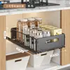 Estante de Almacenamiento Extraíble para Cocina, Organizador Multifuncional de Especias para el Hogar, Cesta Extraíble para Almacenamiento en Gabinete Venta al por Mayor