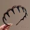 Diadema Alta de Pelo Ondulado para Mujer 2026 Modelo Nuevo para Uso Diario y Lavado de Cara, con Dientes y Pinza Antideslizante para el Cabello