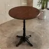Mesas y sillas de estilo rústico para restaurantes de alta gama, cafeterías y restaurantes de fusión de moda y nicho que sirven cocina occidental, hechas de madera maciza
