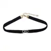 Collar de Cuerda Negra de Lujo Ligero de Nicho para Mujer, Gargantilla Cadena para Clavícula, Cadena para el Cuello, Accesorio para el Cuello, Gargantilla Versátil