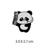 Broche de Panda Fofo Expressão de Humor Broche de Metal de Panda Acessório Fofo Cultural e Criativo Decoração para Mochila Chapéu