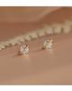 Pendientes de diamante con un solo diamante en forma de planeta, de plata 925, con aguja de diamante, diseño de nicho femenino, personalidad, temperamento y exclusividad.