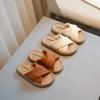 Sandalias para Niña 2026 Estilo Verano Casual Zapatos de Princesa con Tiras Tejidas y Velcro Sandalias Abiertas para Playa para Niña
