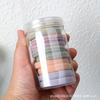 Paquete de 10 Anillos para el Cabello de Nylon de Color Grueso y Audaz Sin Costuras para Niña Anillo de Toalla de Color Caramelo Cuerda para el Cabello Banda de Goma Accesorios para la Cabeza