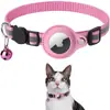 Dispositivo Anti-Pérdida para Gatos Funda Protectora Airtag Collar con Cascabel Reflectante Nocturno Localizador de Mascotas Rastreador Apple